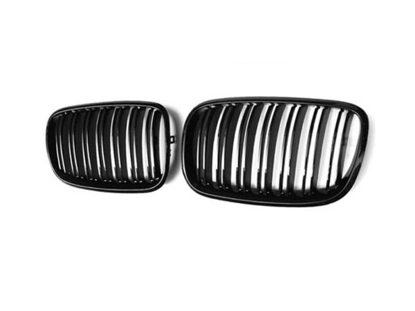 Bmw x series x5 x6 e70 e71 m style gloss black double kidney grilles