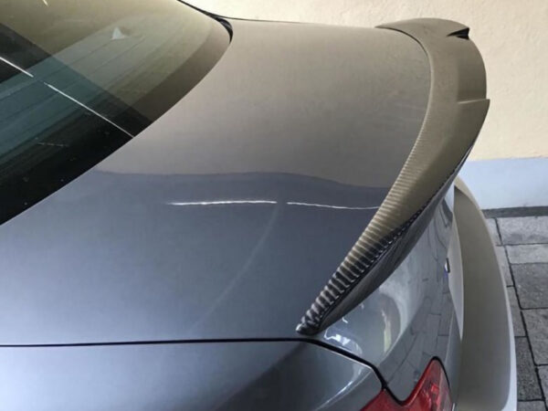 Bmw 1 series e82 vrs m4 style carbon fiber boot spoiler