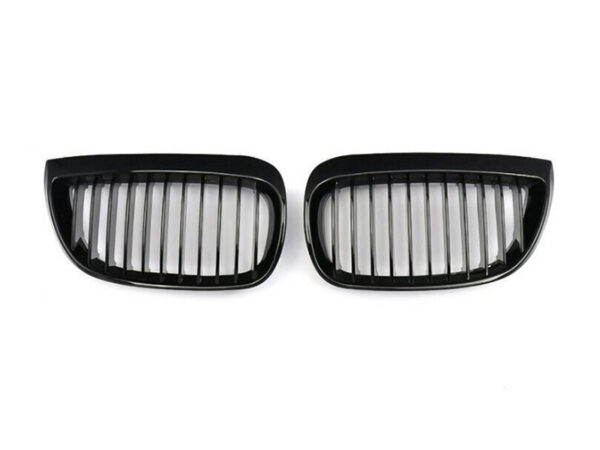 Bmw 1 series e81 e87 lci gloss black single kidney grilles