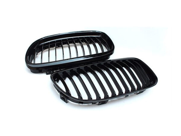 Bmw 3 series e90 e91 gloss black single kidney grilles
