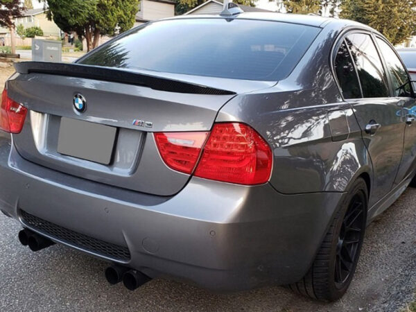 Bmw 3 series e90 m3 performance style carbon fiber boot spoiler