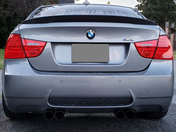 Bmw 3 series e90 m3 performance style carbon fiber boot spoiler