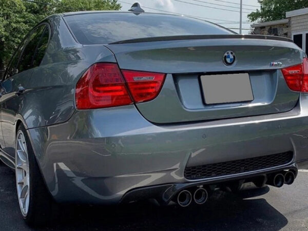 BMW 3 Series E90 M3 VRS Style CARBON FIBER Quad Exhaust Rear Diffuser