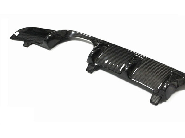 Bmw 3 series e90 m3 vrs style carbon fiber quad exhaust rear diffuser