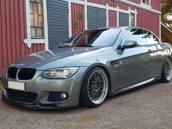 Bmw 3 series e92 e93 lci gloss black single kidney grilles
