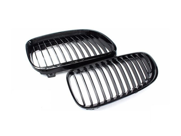Bmw 3 series e92 e93 lci gloss black single kidney grilles