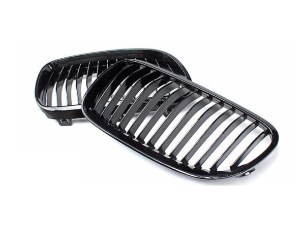 Bmw 3 series e92 e93 lci gloss black single kidney grilles