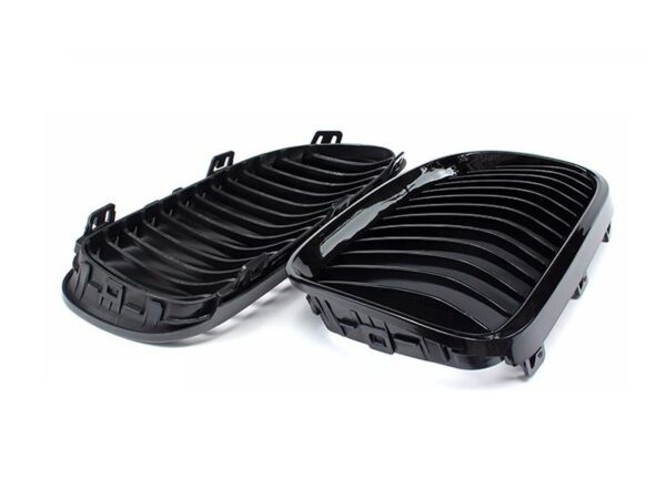 Bmw 3 series e92 e93 lci gloss black single kidney grilles
