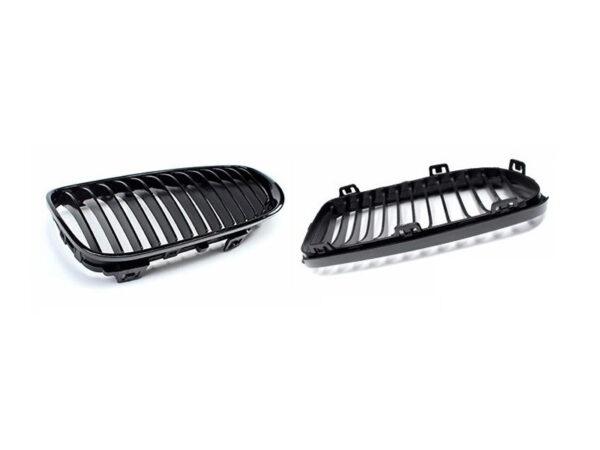 Bmw 3 series e92 e93 lci gloss black single kidney grilles
