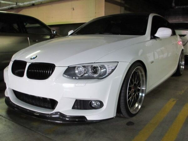 Bmw 3 series e92 e93 lci ak style m sport carbon fiber front splitter