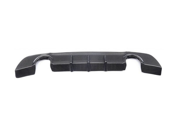 Bmw 3 series e92 e93 m sport performance style carbon fiber dual exhaust rear diffuser