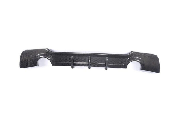 Bmw 3 series e92 e93 m sport performance style carbon fiber dual exhaust rear diffuser