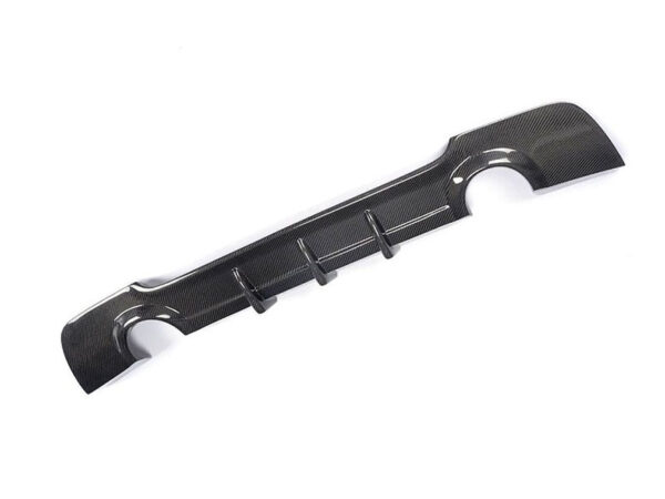 Bmw 3 series e92 e93 m sport performance style carbon fiber dual exhaust rear diffuser