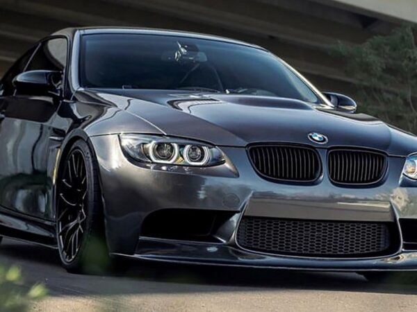 Bmw e90 e92 e93 m3 ak style carbon fiber front splitter