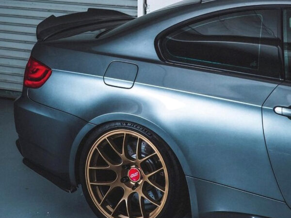 Bmw 3 series e92 m3 psm style prepreg carbon fiber boot spoiler