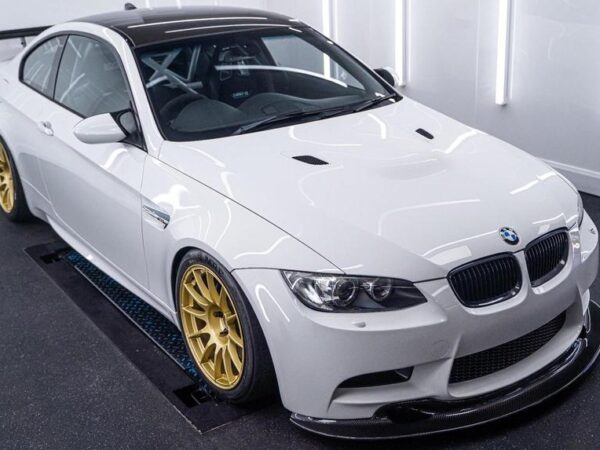 Bmw e90 e92 e93 m3 gt4 style carbon fiber front splitter