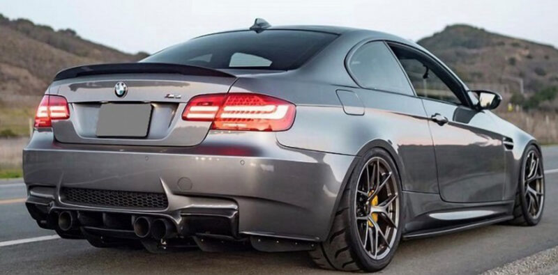 Bmw e92 e93 m3 vrs style carbon fiber rear diffuser system