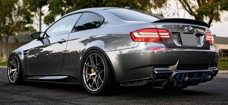 Bmw e92 e93 m3 vrs style carbon fiber rear diffuser system