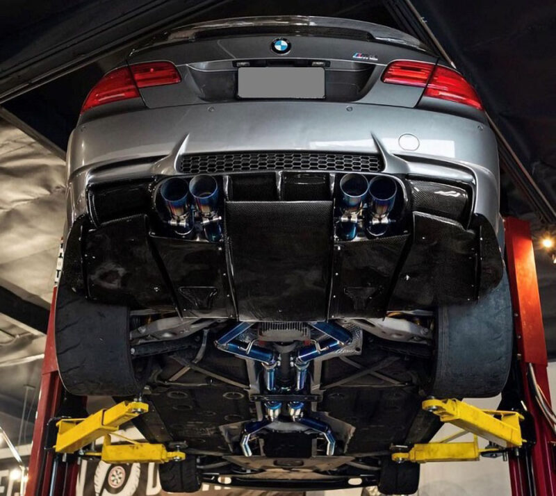 Bmw e92 e93 m3 vrs style carbon fiber rear diffuser system