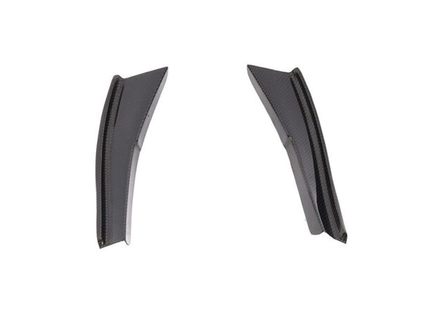 Bmw e90 e92 e93 m3 gt4 style carbon fiber front bumper corner canards winglets