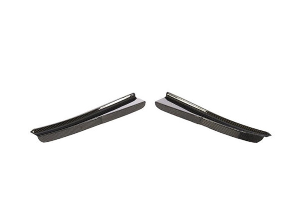 Bmw e90 e92 e93 m3 gt4 style carbon fiber front bumper corner canards winglets