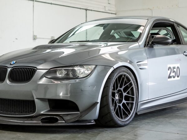 Bmw e90 e92 e93 m3 gt4 style carbon fiber front bumper corner canards winglets