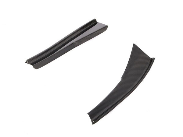 Bmw e90 e92 e93 m3 gt4 style carbon fiber front bumper corner canards winglets