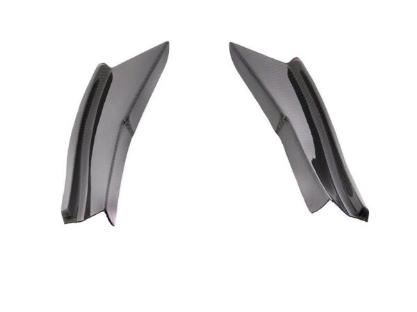 Bmw e90 e92 e93 m3 gt4 style carbon fiber front bumper corner canards winglets