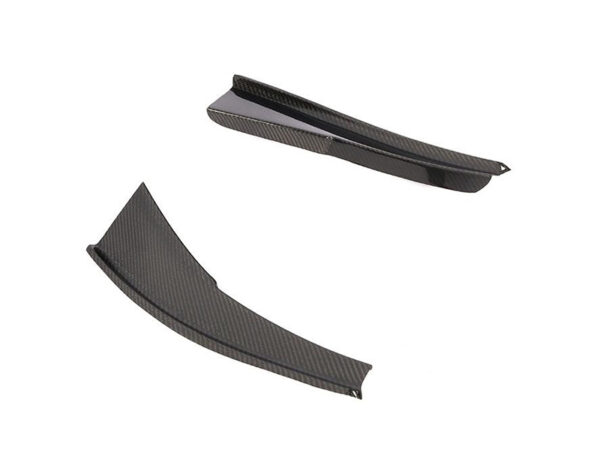 Bmw e90 e92 e93 m3 gt4 style carbon fiber front bumper corner canards winglets