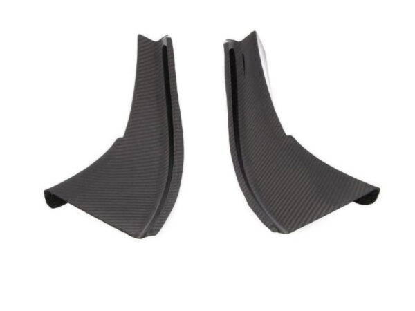 Bmw e90 e92 e93 m3 gt4 style carbon fiber front bumper corner canards winglets
