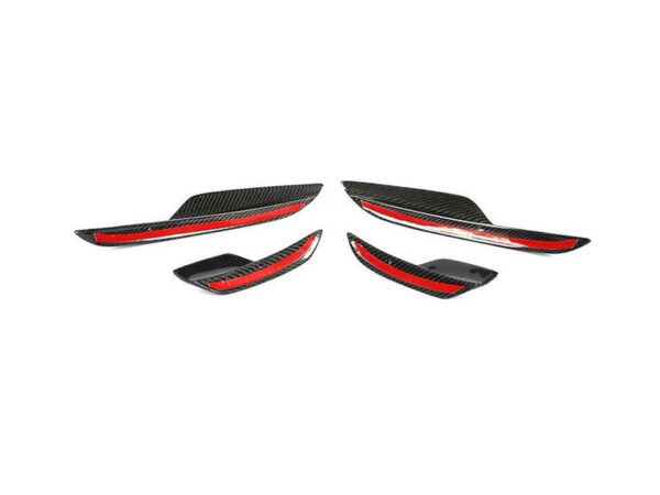 Bmw e90 e92 e93 m3 dtm style carbon fiber front bumper canards winglets