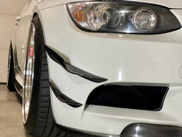Bmw e90 e92 e93 m3 dtm style carbon fiber front bumper canards winglets