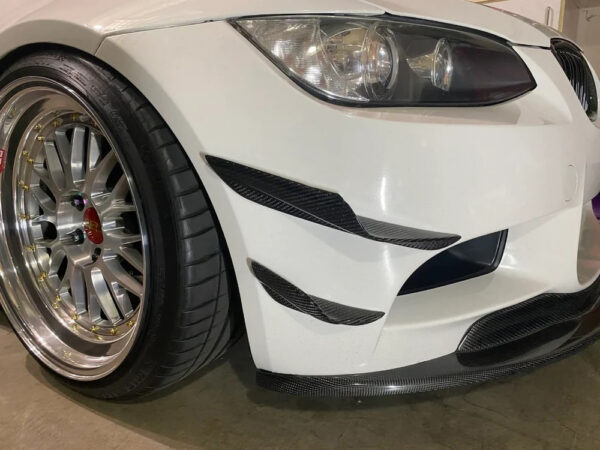 BMW E90 E92 E93 M3 DTM Style CARBON FIBER Front Bumper Canards Winglets