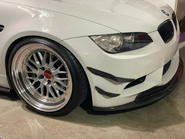 Bmw e90 e92 e93 m3 dtm style carbon fiber front bumper canards winglets