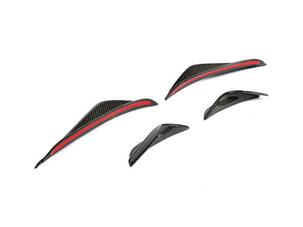 Bmw e90 e92 e93 m3 dtm style carbon fiber front bumper canards winglets