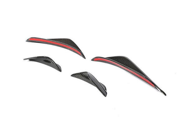 Bmw e90 e92 e93 m3 dtm style carbon fiber front bumper canards winglets