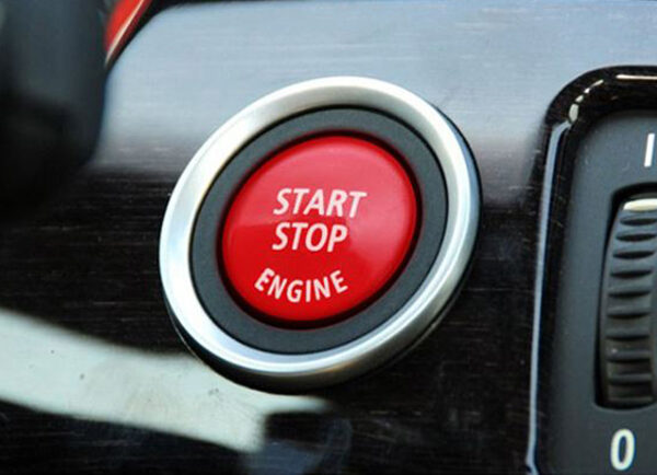 Bmw e series start stop red engine button