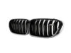 BMW 5 Series F10 F11 M5 GLOSS BLACK Double Kidney Grilles
