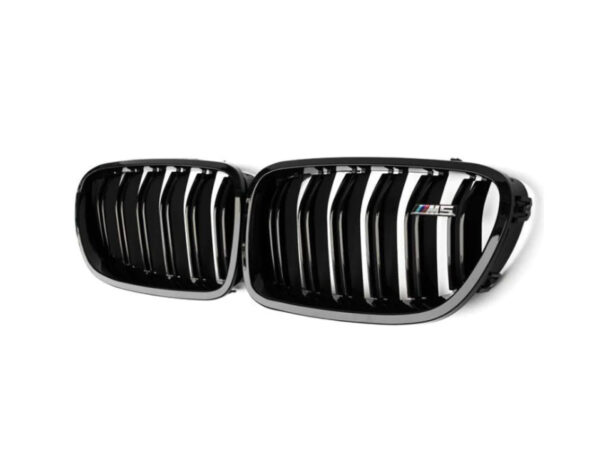 BMW 5 Series F10 F11 M5 GLOSS BLACK Double Kidney Grilles