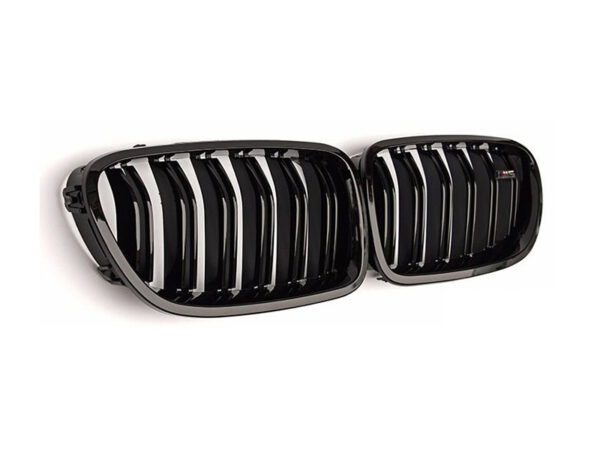 Bmw 5 series f10 f11 m5 gloss black double kidney grilles