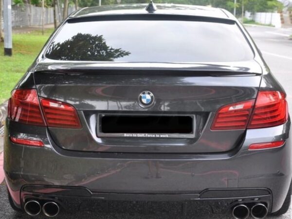 Bmw 5 series f10 f11 m sport performance style quad exhaust rear diffuser