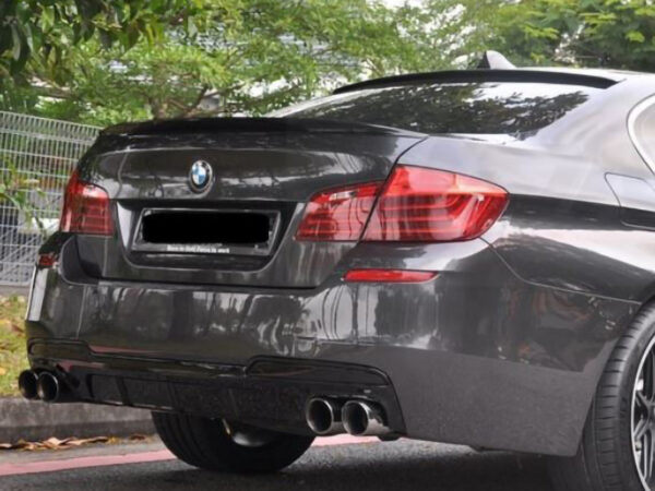 Bmw 5 series f10 f11 m sport performance style quad exhaust rear diffuser