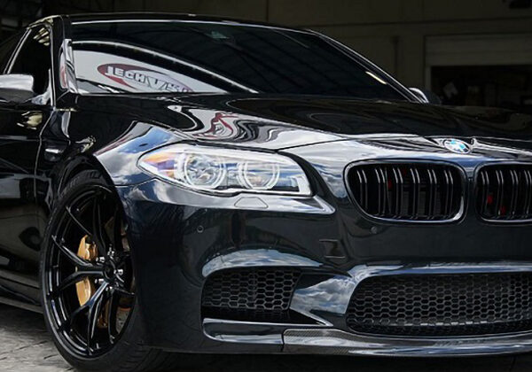 Bmw 5 series f10 m5 carbon fiber rkp style front splitter