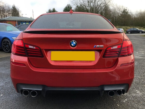 Bmw 5 series f10 m5 performance style carbon fiber boot spoiler
