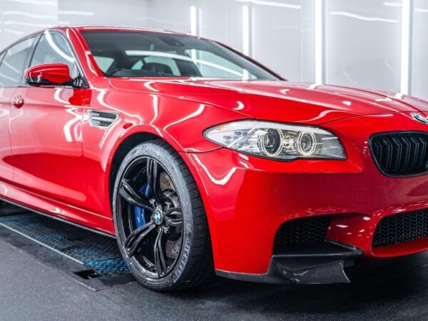 Bmw 5 series f10 m5 carbon fiber front corner splitters