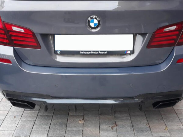 Bmw 5 series f10 f11 m sport carbon fiber rear diffuser