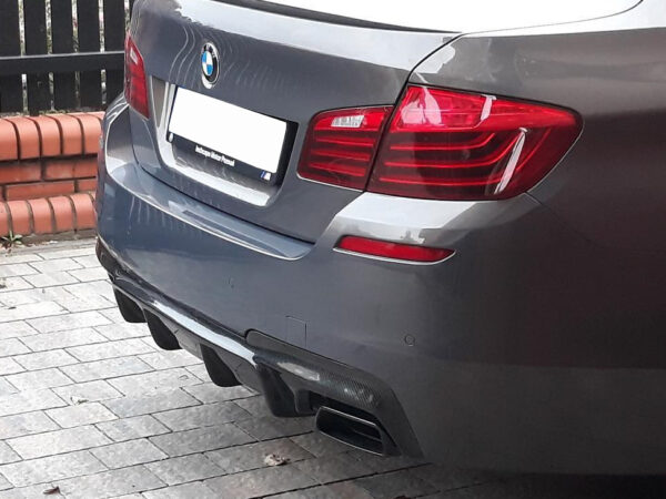 Bmw 5 series f10 f11 m sport carbon fiber rear diffuser