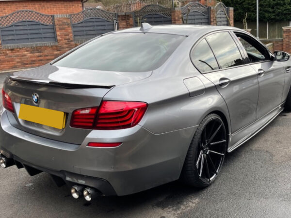 Bmw 5 series f10 m5 vrs m4 style carbon fiber boot spoiler