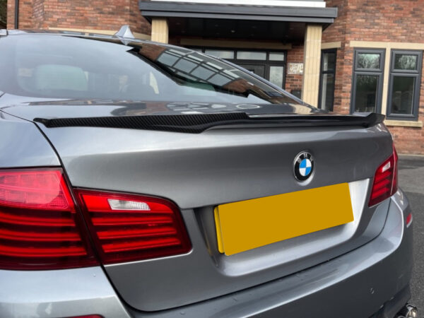Bmw 5 series f10 m5 vrs m4 style carbon fiber boot spoiler