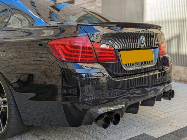 Bmw 5 series f10 m5 dtm carbon fiber 2 fin rear diffuser